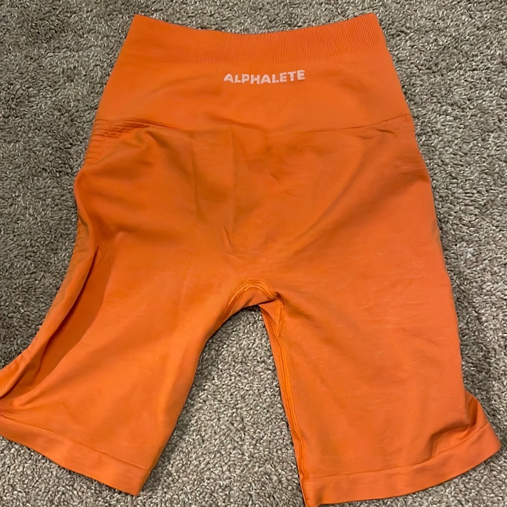 Alphalete Orange Shorts